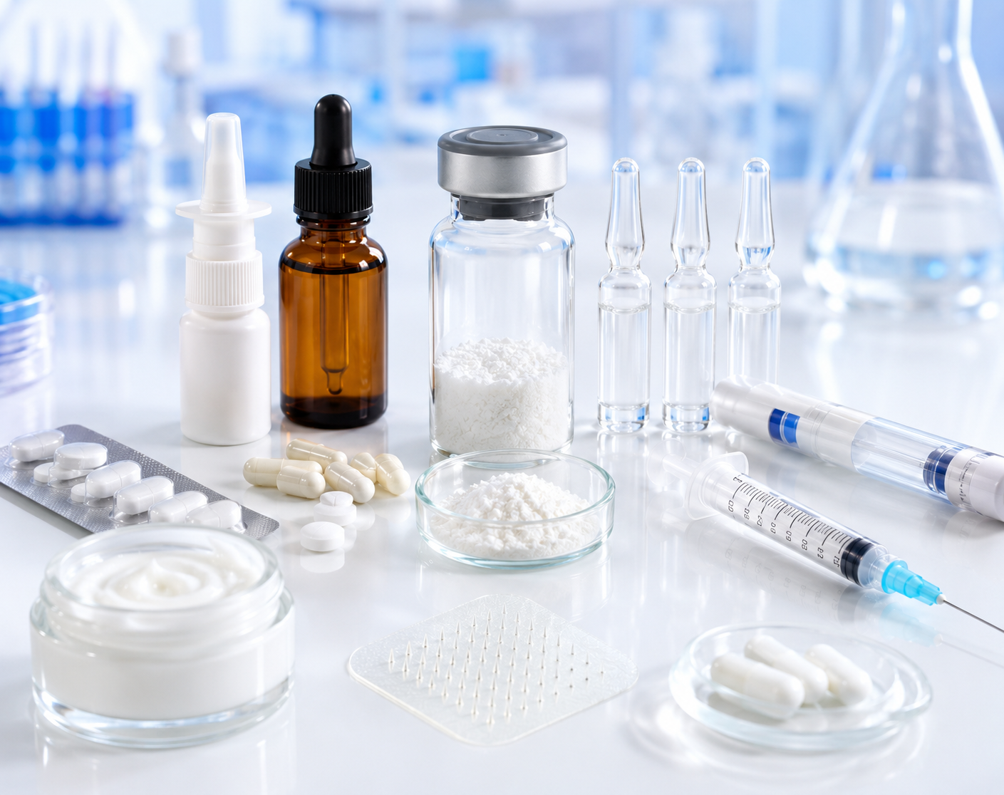 Sterile Pharmaceutical Laboratory Arrangement
