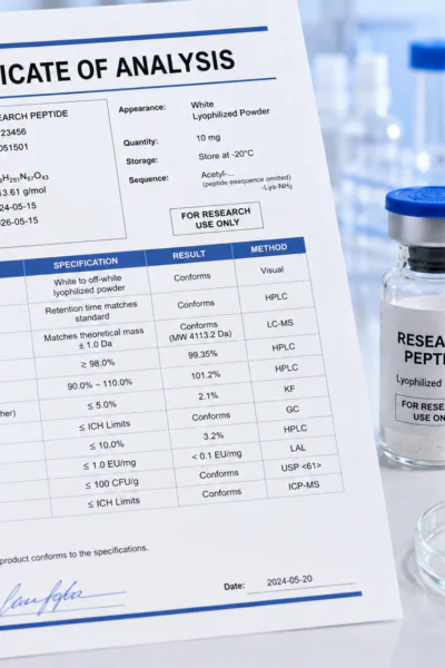 COA for Peptides