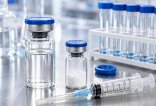 Sterile Laboratory Vials and Syringe