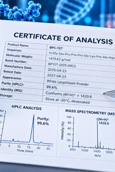 Understanding COAs: How to Read a Peptide Certificate of Analysis