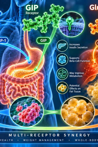 GLP-1, GIP, and Glucagon: Understanding the Science Behind Multi-Receptor Peptides