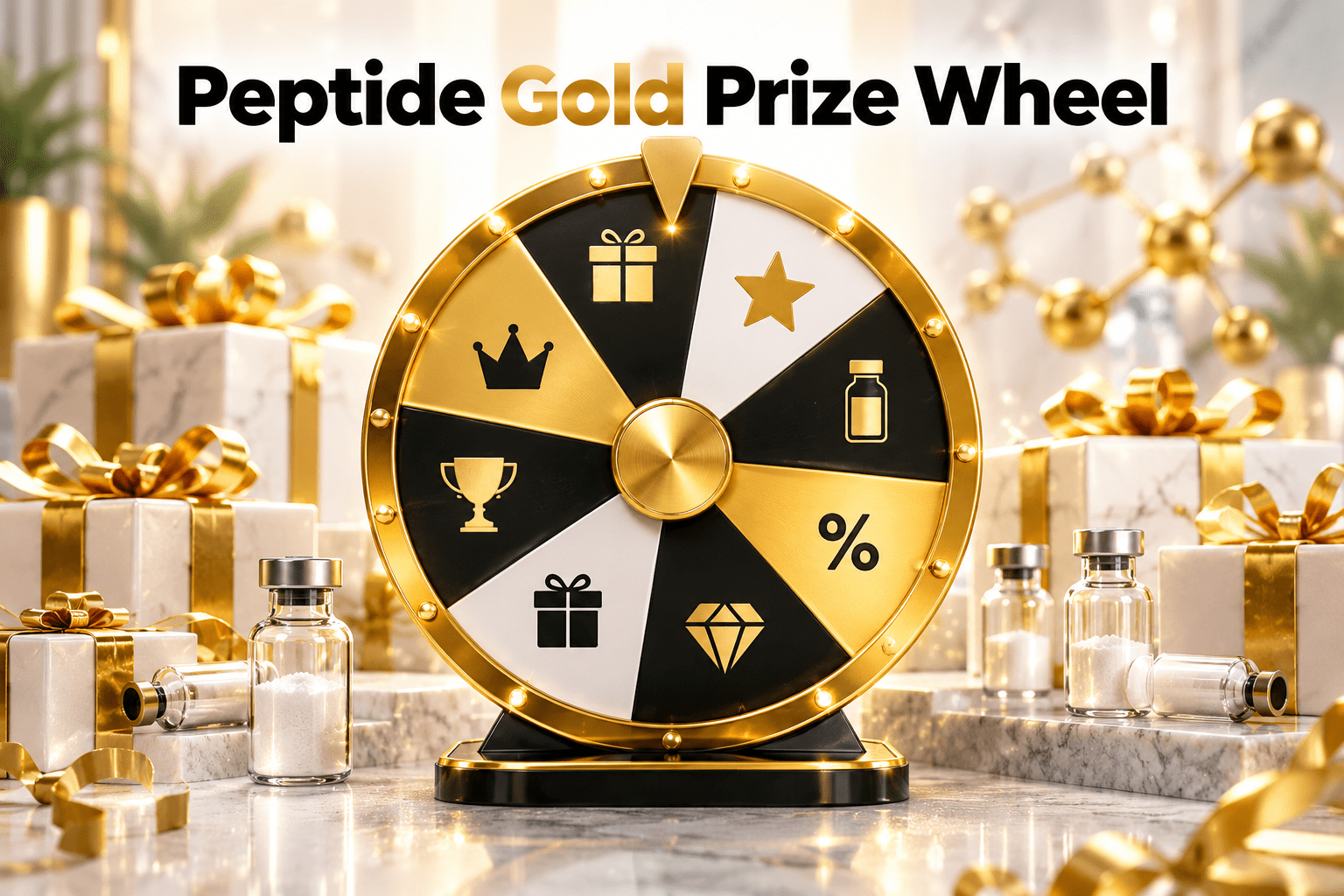 Peptide Gold Prize Wheel